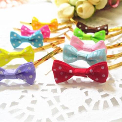 40PCS Metallic Bowknot Twist Wire Tie Polka Dot Ties for Candy Cookie Cake Bag Gift Wrapping DIY Wedding Party Decoration