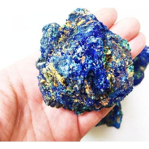 AAAAA+ High quality Natural stone azurite and malachite symbiotic mineral crystal specimens Stones and powerful Healing crystals