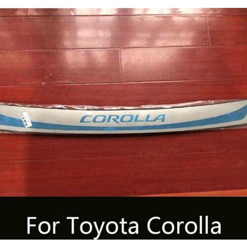 For 2011-2013 2014-2017 Toyota Corolla Rear Guard Plate, Ultra-thin Mirror Surface Trunk Pedal Car Accessories