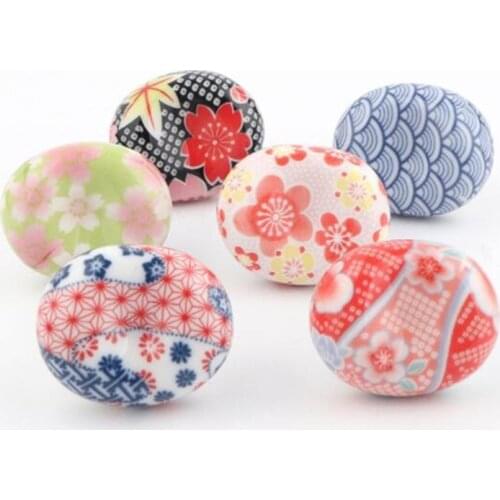 Free shipping Japan Stylish ceramic knob porcelain knob Japanese Zephyr furniture handle 32mm Porcelain round knob