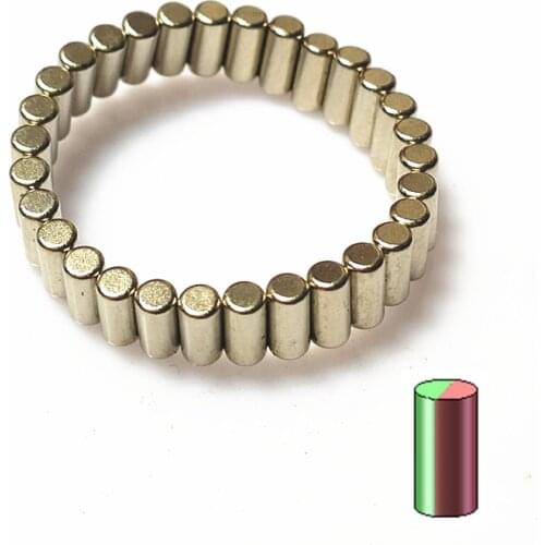 Diametrically Magnet Rod for Bracelet 3D Printed Settlers Board Game NdFeB 3500GS Silver Metal