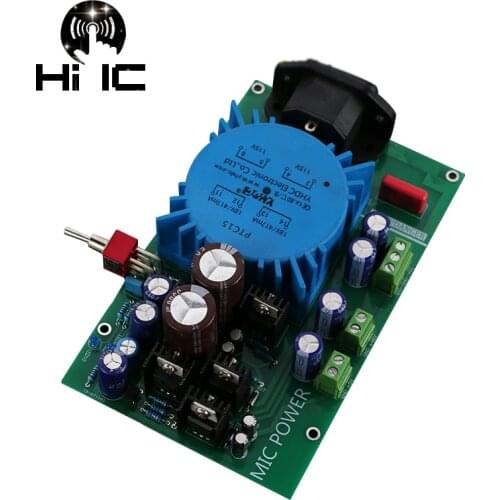 Dual Voltage Regulator Adjust Power Supply Board For Preamp DAC AMP Microphone 220V Input Dual 15V Can Adjust +5V+48V Output