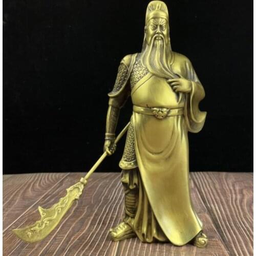 China seiko brass Guan yu crafts statue