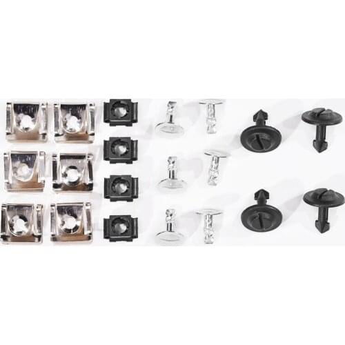 20Pcs/Set Undertray Guard Engine Under Cover Fixing Clips & Screw KIT For AUDI A4 A6 for VW Passat B5 1998-2005