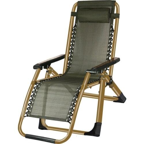 Reclining Chair Folding Lunch Break Lunch Bed Armchair Office Portable Rattan Chair Family Balcony Leisure Couch