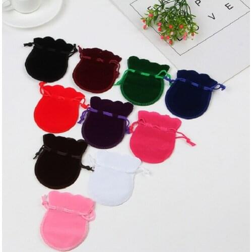 Jewelry Packaging Pouch 7x9CM Gourd Velvet Bag 50pcs/lot Small Size Christmas Gift Pouches Can Print LOGO Wholesale