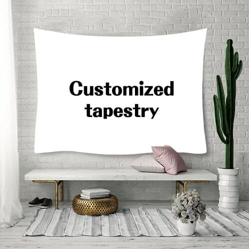 Custom Wall Hanging Tapestry Boho Decor Mandala Wall Tapestry yoga Shawl Mat Blanket Print Your Photo Tapestry
