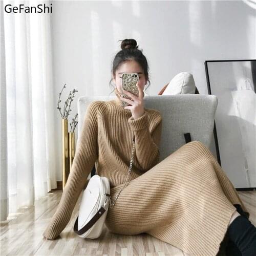 2012 New Fashion Autumn Winter Women Dresses Casual Long Sleeves Knitting Dress Elegant Loose Office Lady Mid-Calf Dress