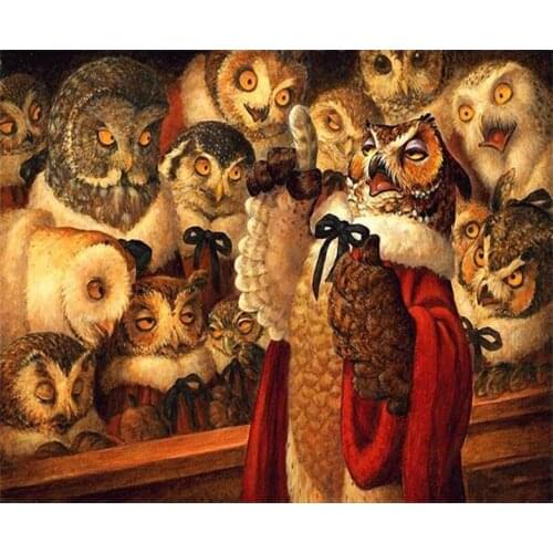 New 5D DIY diamond painting Owls Family home decor Diamond Embroidery full square 3D Cross stitch kits mosaic stickers FG1232
