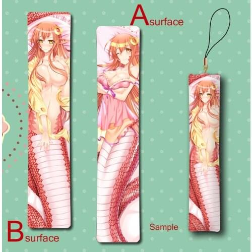 Monster Musume No Iru Nichijou Miia Sexy Cute Anime Mini Dakimakura Keychain Pillow Hanging Ornament Phone Strap Gift