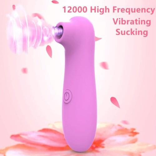Sex Toy Sucking Vibrator Clitoris Nipple Sucker G-spot Massager Masturbator 10 Frequency Tongue Thrusting Magic Wand for Woman