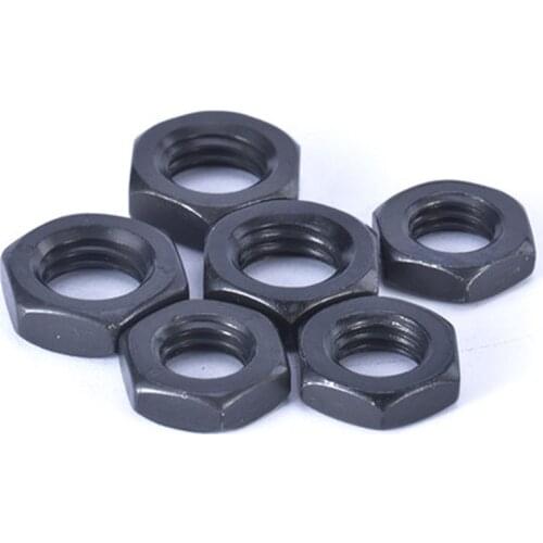 Hexagon Thin Nut GB6172 Hex Cap Nuts Black M5 M6 M8 M10-M24