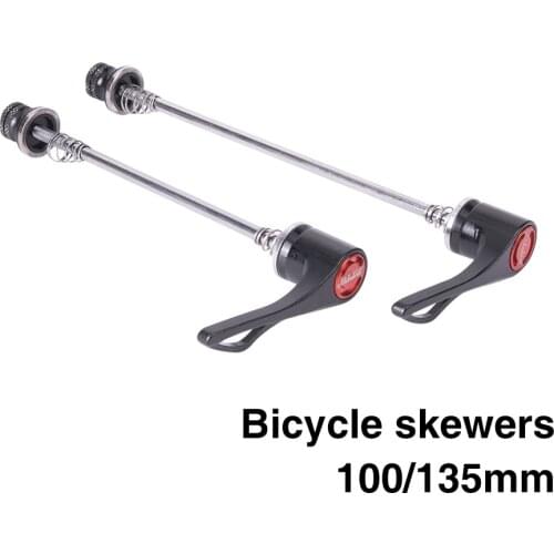 1 Pair Bicycle Skewers 9mm 5mm Quick Release Skewers 100mm 135mm Reliable Axle for MTB Road Bike