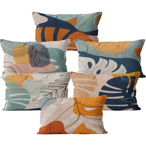 Modern Nordic Rectangular Cushion Cover Home Decor 30*50 Pillow Case Flower Decorative Pillowcase for Sofa Outdoor Scandinavian