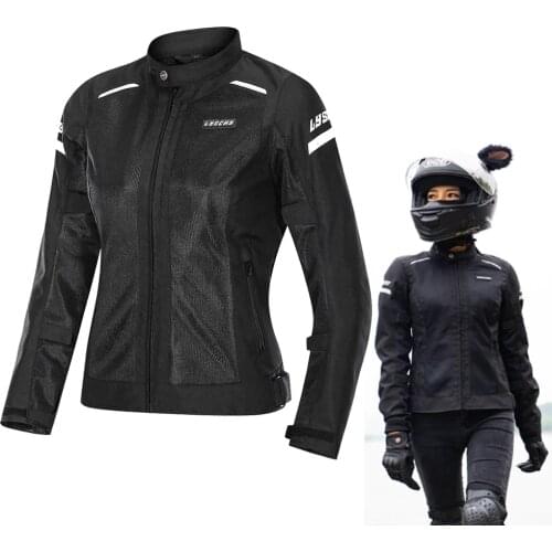 2021 New Women Motorcycle Jacket Summer Ladies Riding Jacket Coat Safety Suit Off-Road Racing Motorbike Touring Jacket Clothing