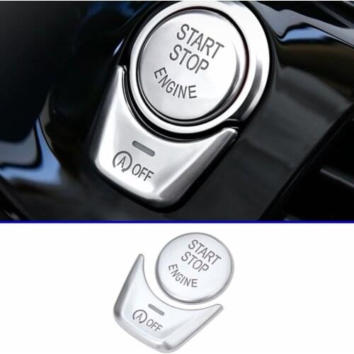 2pcs For BMW 5 series G30 530li 540li 528li 2018 Car Engine Start Stop Ring Keyless Start System Button Decoration Covers