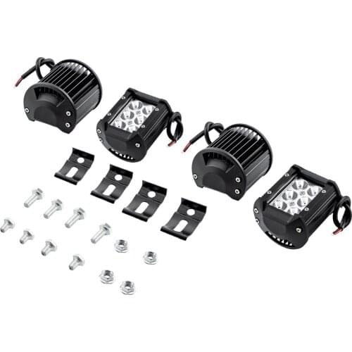 4x 4inch LED Fog Light 18W Bumper Lamp Work Light For SUV ATV UTV Off-Road 4Door