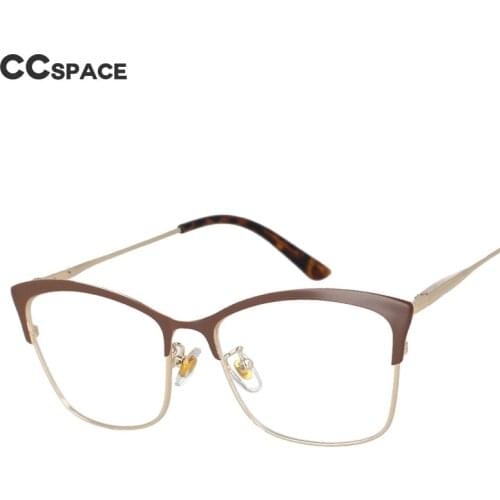 51097 Metal Womens Anti-Blue Light Glasses Frame Optical Fashion Computer Eyeglasses