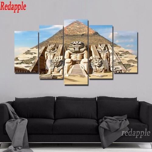 5d DIY Diamond Painting 5 Pieces Egyptian Pyramids landscape 3D Square round Drill Diamond Embroidery Kit Full Diamond Mosaic