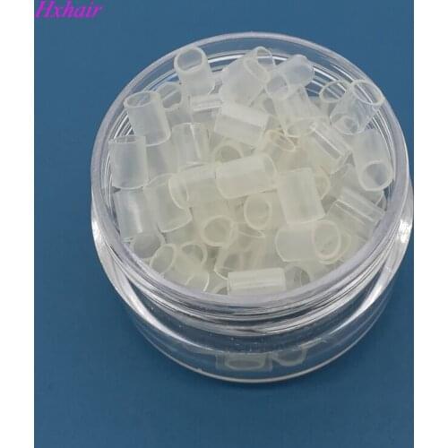 Freeshipping - 5000pcs Shrinkable Tube With Silicone for extension hair Extension hair Tools