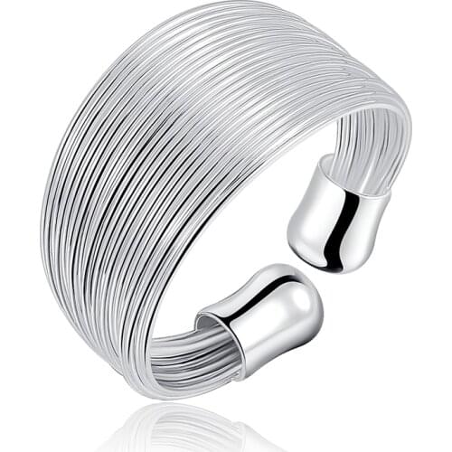 Buyinbest R018 Christmas gift free shipping wholesale Fashion silver color ring high quality fashion classic girl gift Jewelry