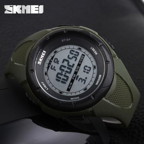 SKMEI Fashion Sport Watch Men Military Army Watches Alarm Clock Shock Resistant Waterproof Digital Watch Reloj Hombre 2019 New