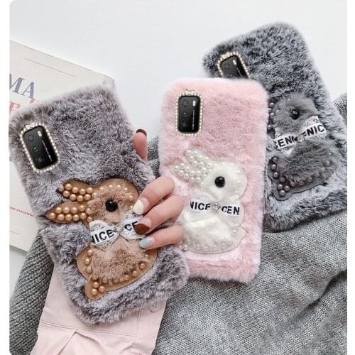 For Xiaomi Poco M3 X3 Nfc Mi 9T 10T Pro 9 8 Lite A3 A2 A1 Plush Warm Case Cover For Redmi Note 8 9 Pro 7 8T 8A 9C 9S 9A 9AT Case