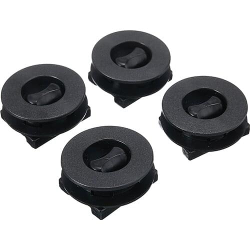 4pcs Black Car Floor Mat Clips Retention Holders Grips Auto Carpet Fixing Clamps Buckles Anti Skid Fastener Retainer Resistant