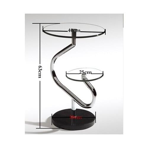 Toughened glass flower. Sofa. Small tea table. The table side assembly