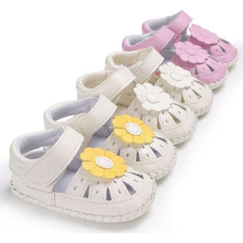 Childrens girls flower rubber sole shoes non-slip rubber soles childrens shoes