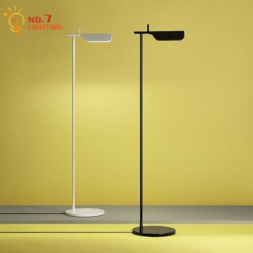 Designer Postmodern Simple Corner Floor Lamp for Living Room Lamp Stand Black White 220v Study Bedroom Hotel Background Office