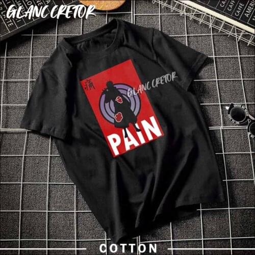 Man Manga T Shirts Pain Harajuku Tees Shirt Top Design Short-sleeved Aesthetic Japanese Anime Shirt Graphic Tees