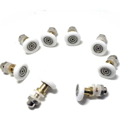 SMOOTH SET OF 8 SHOWER DOOR ROLLERS RUNNERS WHEELS PULLERS 27mm x 5.5mm, set of 8