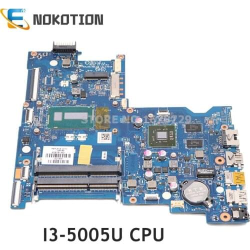 NOKOTION 828181-601 828181-001 For HP 15-AC 15-AY Laptop motherboard AHL50 ABL52 LA-C701P SR27G i3-5005U CPU R5 M330 GPU