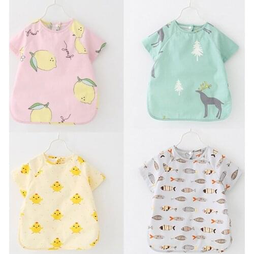 Bentain 1-2 Years Baby Kids Bibs Apron Waterproof Cartoon Toddler Girls Boys Feeding Burp Cloths Newborn Children Saliva Towels