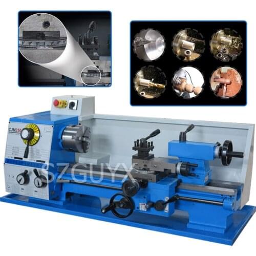 Desktop multifunctional metal woodworking lathe/multifunctional variable speed lathe/full metal gear lathe/woodworking metalwork