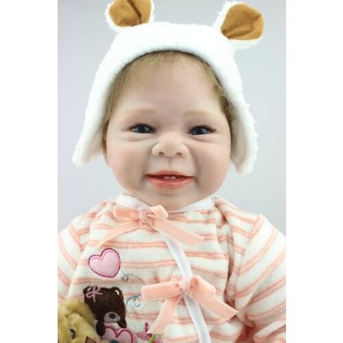 Newborn Simulation Babydoll Silicone Vinyl Doll Educational Enlightenment Baby toys Girls Present