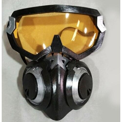 Overwatch Lena Oxton Tracer Skin Graffiti Cosplay Mask Goggles