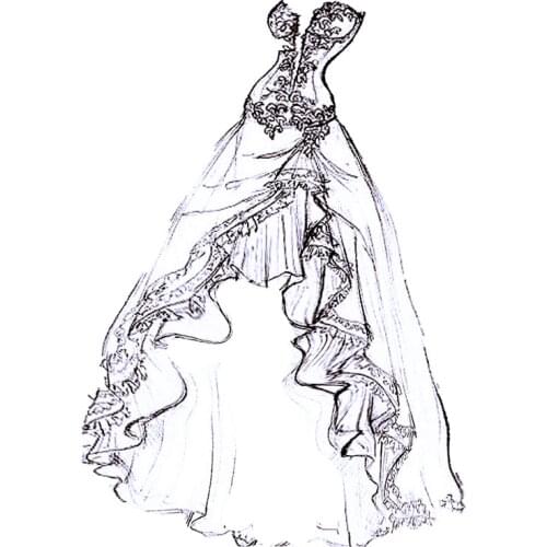 PANFELOU Classic lace wedding dress Scrapbooking DIY Embossing Valentines Day card paper dies cutting die Metal