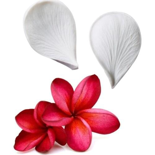 Plumeria Petals Silicone Moulds Fondant Cakes Decor Tools Silicone Molds Sugarcrafts Chocolate Baking Tools Cakes Gumpaste Form