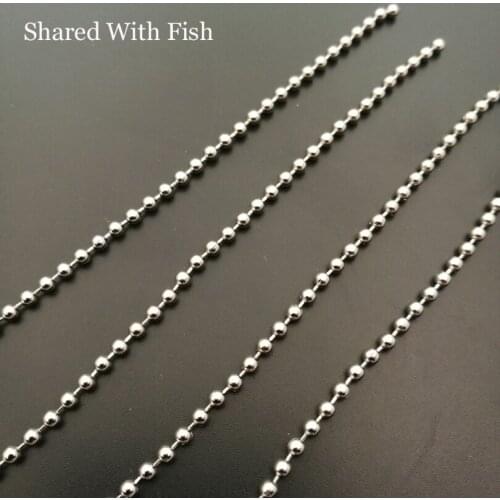 Shared With Fish 3 Size 4pcs\lot Fly Tying Stainless Steel Bead Chain Eyes Silver Color for Crazy Charlie Fish Shrimp Fly
