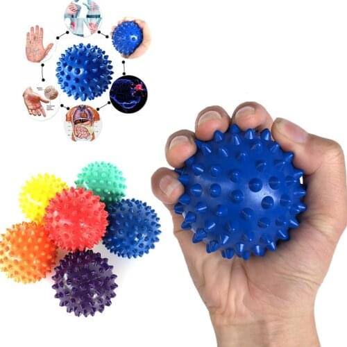Durable PVC 7cm Spiky Massage Ball Trigger Point Sport Fitness Hand Foot Pain Relief Plantar Fasciitis Reliever Exercise Balls
