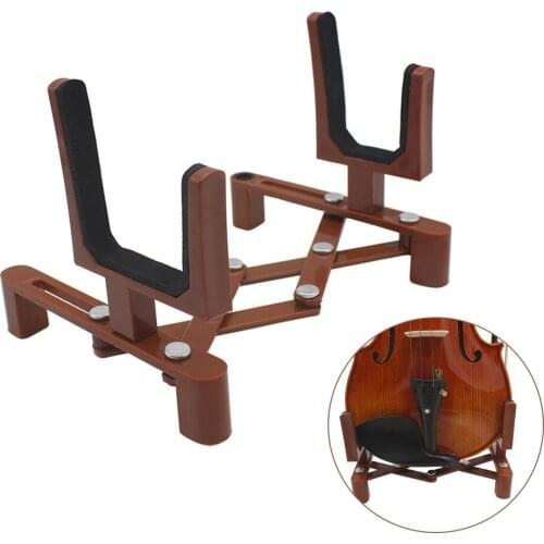 Professional Portable Folding Violin Stand Musical Instrument Fiddle Floor Holder Rack Violins Guitar Accessories