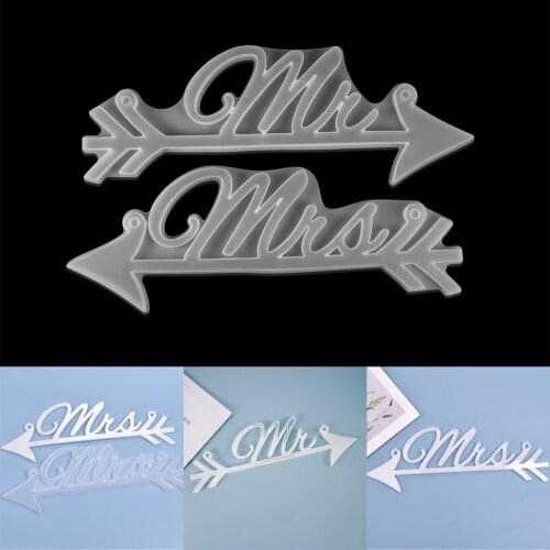 Transparent Silicone Mould Craft DIY Handmade Mrs Mold Mr Molds Two Kind of Clip for jewelry Making Tool