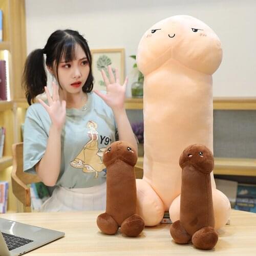 30-90cm Romantic Penis Plush Toys Pillow Sexy Soft Stuffed Funny Hormone Cushion Simulation Lovely Dolls Gifts for Girlfriend