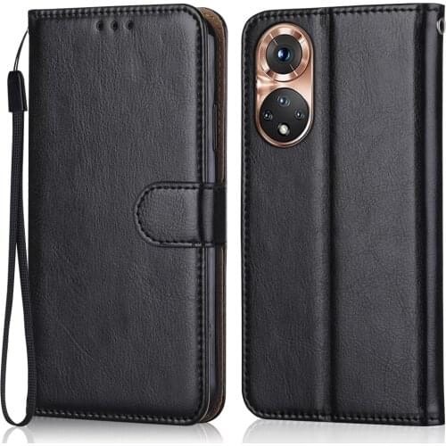 Folio Luxury Leather Case for On Huawei Honor 50 Pro RNA-AN00 Wallet Stand Flip Case for Huawei 50 Pro Honor 50Pro Phone Bag