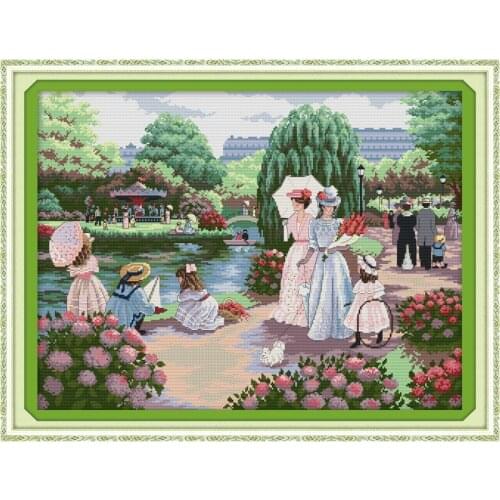 Everlasting Love Christmas Outing Ecological Cotton Cross Stitch 11CT And 14CT Printed New Store Sales Promotion