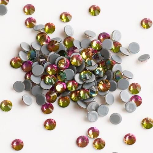 YANRUO 2058HF Crystal Vitrail Medium Hot Fix Strass Stones And Crystals Rhinestones Wth Glue Glass Crystals Stones For Clothing