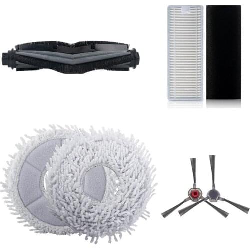 TOP!-6Pcs Replacement Parts For Ecovacs DEEBOT N9 N9+ Robot Vacuum Cleaner Main Side Brush Hepa Filter Mop Cloth Accessories