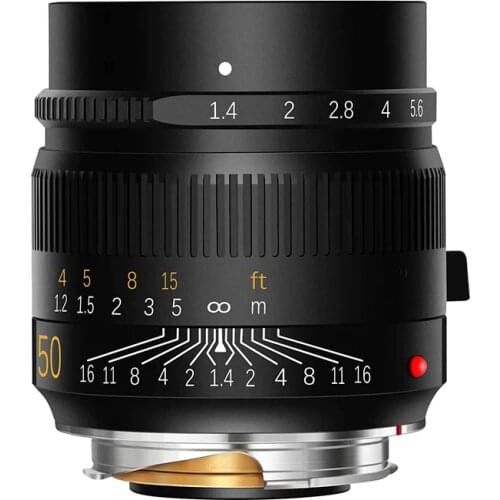 TTArtisan 50mm F1.4 ASPH Full Frame Manual Focus Camera Lenses for Leica M-Mount Cameras Like Leica M-M M240 M3 M6 M7 M8 M9 M9p